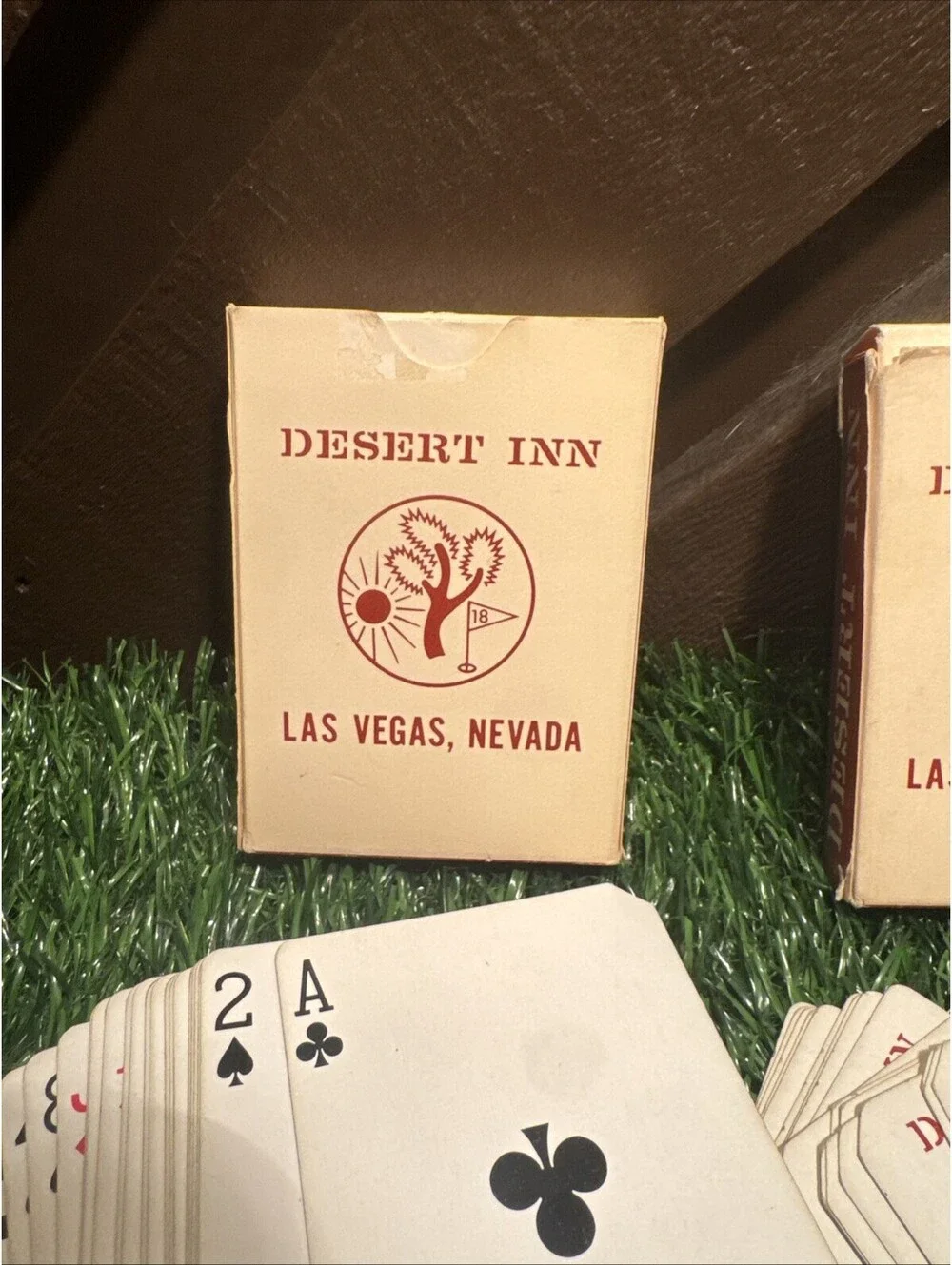 VTG Desert Inn Las Vegas 2 Deck Cards Cancelled Golf Logo